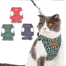 Load image into Gallery viewer, Cat Outdoor Walking Harness Vest Lead Leash
